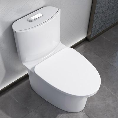 China Double-Flow New Design Selling Luxury Ceramic One Piece Siphonic Toilet Sanitary Ware for sale