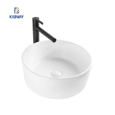 China Modern Ceramic Wash Basin Household Above Counter Round Basin Wash Basin for sale