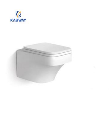 China Double-Flow Modern Design Ceramic Sanitary Ware Toilet Bathroom Wall Hung Toilet for sale