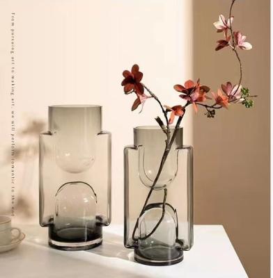 China Nordic Creative High Quality Handmade Flower Arrangements Stained Glass Vases for Home Decor for sale