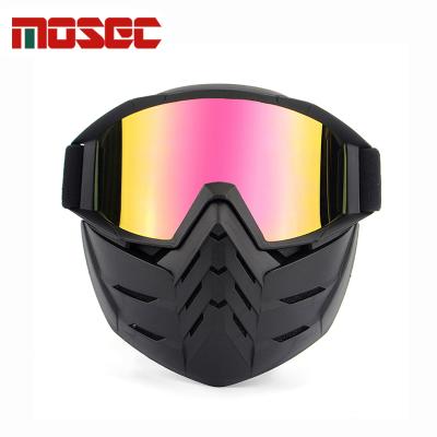 China Detachable Anti UV Open Face Goggles Motorcycle Goggle Goggle Goggles For Motocross Motorcycle Riding for sale