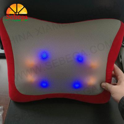 China Body Shiatsu Back And Neck Massager Kneading Massage Pillow With Heat for sale