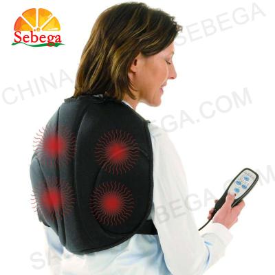 China Full Body Body Care Shiatsu Electric Massage Mattress Thermal Vibration Massage Cushion for sale