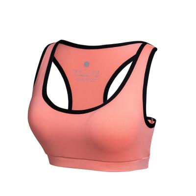 China Breathable Custom Gym Wear Seamless Breathable Fabric Women Yoga Spandex Sports Bra for sale