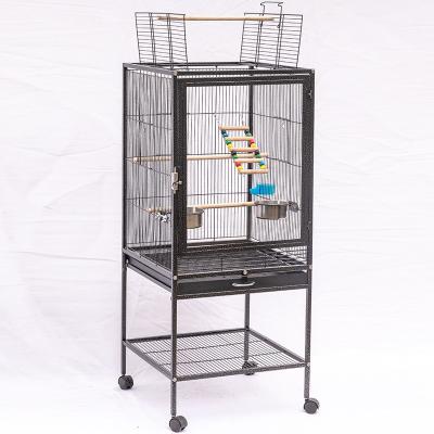 China NZB Sustainable Galvanized Outdoor Metal Stainless Steel Wire Love Birds Parrot Cage for sale