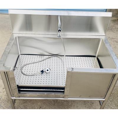 China Viable Pet Grooming Stainless Steel NZB Station Pet Spa Dog Tub Tubs Wash Tub With Drainage for sale