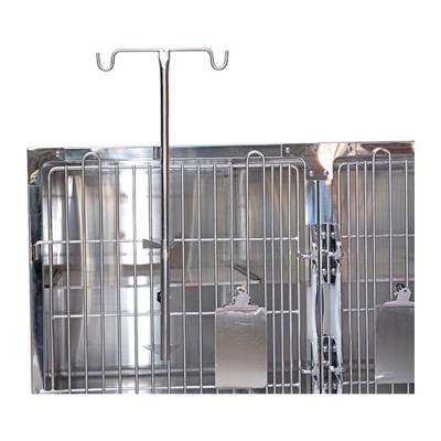 China Injection Resistant Cat Dog Vet Icu Cage Stainless Steel NZB Hospital Infusion Cage For Vet Clinic for sale