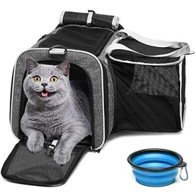 China Manufacturer Expandable Pet Carrier Mesh Portable Luxury Pet Car Stocked Breathable Carrier for sale