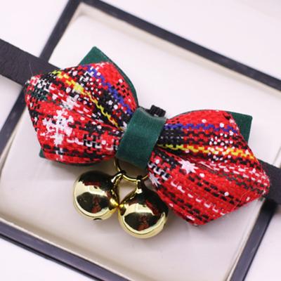 China Stocked 2021 New Wholesale Cute Colorful Adjustable Christmas Bow Ties Accessories For Dog Cat Pet Clothes for sale