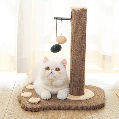 China Factory Direct Stored Sisal And Plush Toy Faux Fur Colorful Cat Scratcher Small for sale