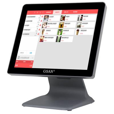 China ABS+Metal Aluminum Alloy Base Touch Screen Windows Cash Register Terminal / POS / POS Simple System for sale