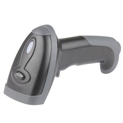 China ABS+PC Wireless Barcode Scanner 1D Laser Barcode Reader Automatic Handheld Bar Code Scanner with USB Receiver for Store Supermarket for sale