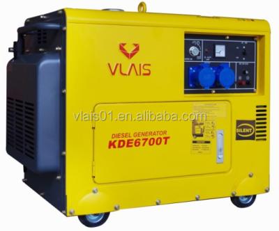 China Guangdong factory supply cheap durable soundproof air cooled small 16L diesel generator 5kw for sale