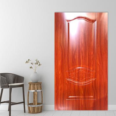 China Waterproof Hot Sales Customized Door Skin 5-Layer Melamine Veneer Not Easy Deformed Clear Texture for sale