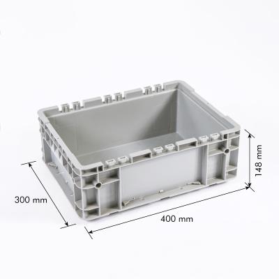 China Plastic Transport Tote Box Storage Crate Mesh Nestable Stackable Plastic Moving For Sale for sale