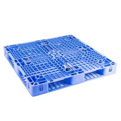 China 1100*1100*125mm Single Faced Heavy Duty Plastic Pallets Warehouse Storage Pallets for sale