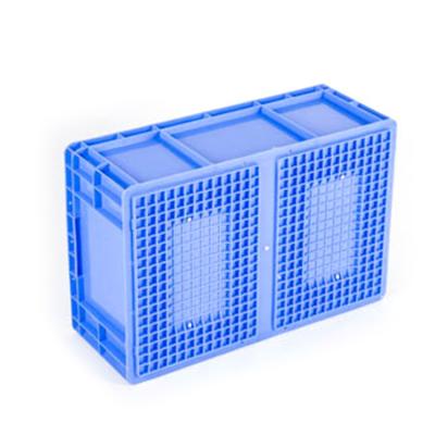 China Mesh Plastic Crates Stackable Plastic Storage Containers Logistics Transport Box for sale