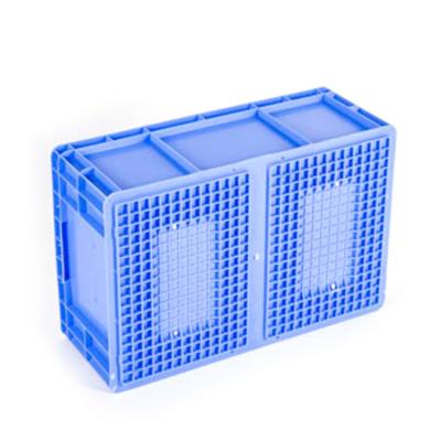 China Mesh Wholesale Plastic Crate Stackable Storage Transport EU Logistic Box for sale