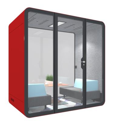 China (Other) Customized Adjustable Soundproof Modern Design Office Phone Call Proof Booth Meeting Room Sound Booth for sale