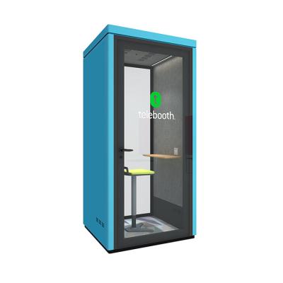 China Minimalist Soundproof Phone Booth Office Pod 2022 Single Cabin Telephone Booth For Sale for sale