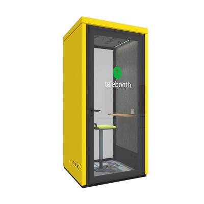 China Minimalist Portable Soundproof Isolation Office Booth Telephone Booth Private Meeting Pod Office Pod for sale