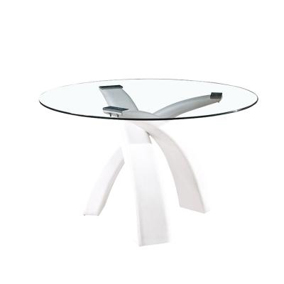 China New Simple Design Easy Round Tempereed Glass Coffee Table In Shengfang Furniture for sale