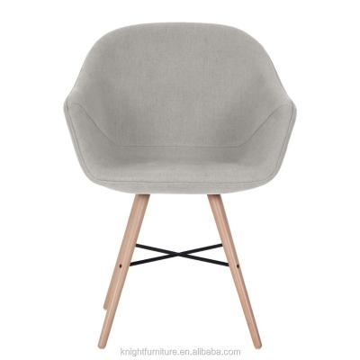 China (Size) Modern Designer Stylish High Quality Adjustable Gray Fabric Dining Chairs for sale