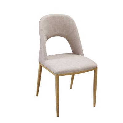 China Durable Stable Cloth Leather Soft Metal And Lightweight Classic Cheap Modern Dining Room Furniture Dining Beetle Chair for sale