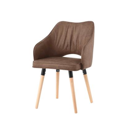 China Modern Good Quality 4 Legs Tube With Canvas Covers High Back Metal Chair Leg Dining Chair for sale