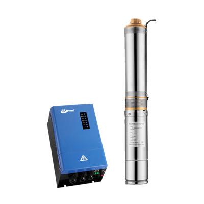 China 1500w 2HP HOBER solar submersible pump for daily water supply HBP4C-110-1500-8.4-70 for sale