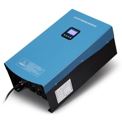 China Industrial New Normal MPPT 7.5KW Industrial Blue Hybrid Solar Pumping 3phase Inverter for sale