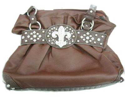 China Designer western cowgirl fleur de lis handbag purse factory direct price for sale