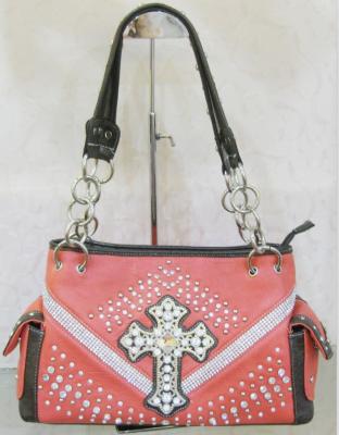 China glass cross decorative beaded handbags popular for western cowgirl for sale