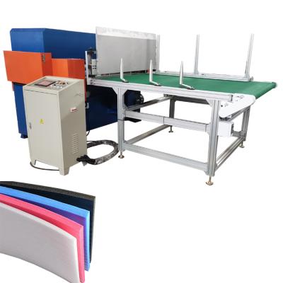 China Foam Automatic Four Column Long Car Wash Foam Sponge Sheet Cutting Machine For Long Foam Sheet for sale