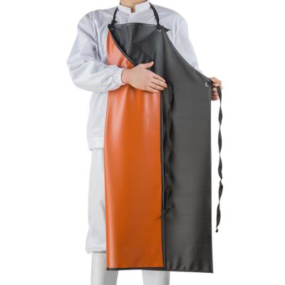 China Promotional Custom Waterproof Adults Aprons Cheap Durable PVC Oil Proof Vinyl Cleaning Apron for sale