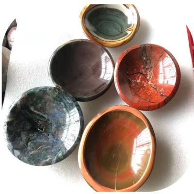 China Wholesale Natural Ocean Crystal Jasper Europe Crystal Bowls Bowl For Home Decoration for sale