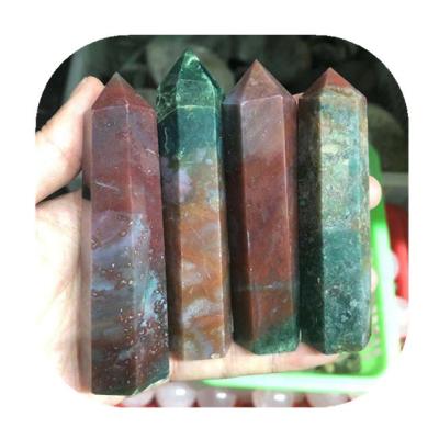 China Wholesale Point Crystal Indian Agate Europe Tower Dots Wand Crystal Tower For Reiki Decoration for sale