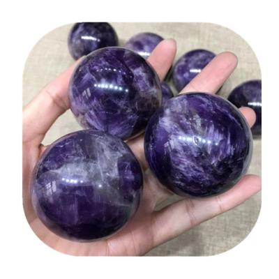 China Wholesale Polished Europe Quartz Crystal Amethyst Healing Dreamy Crystal Ball For Souvenir Gift for sale