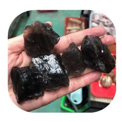 China Wholesale Europe Natural Healing Smoky Quartz Crystals Rough Stone Raw Stone For Garden Decor for sale