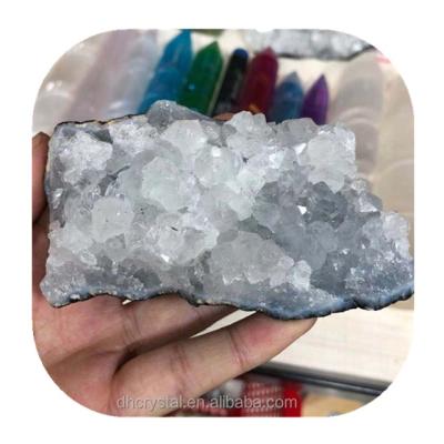 China Europe quartz crystal wholesale natural apophyllite group reiki crystal stone for home decoration for sale