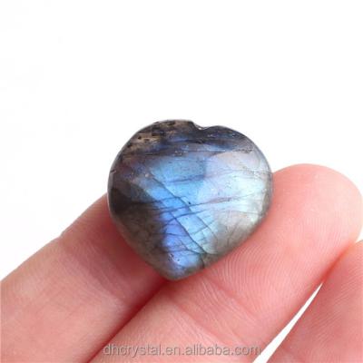 China Europe wholesale crystal heart shaped stone carved labradorite crystal heart for gift for sale