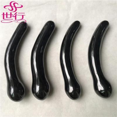 China China Obsidian Massage Stone Reiki Stick Natural Healing Massage Wands for sale