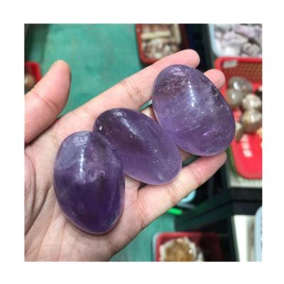 China Wholesale Healing Crystal Amethyst Europe Quartz Palm Stone Decor For Home for sale