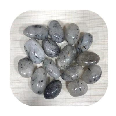 China Wholesale Black Crystal Tourmaline Healing Europe Quartz Palm Stone Crystal Decor For Home for sale