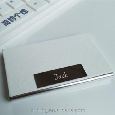 China Business Card Custom Laser Engrave Logo Aluminium Business Card Holder Stainless Steel for sale