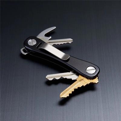 China 100% eco-friendly wholesale metal multifunctional key holders with clip, key organizer for sale