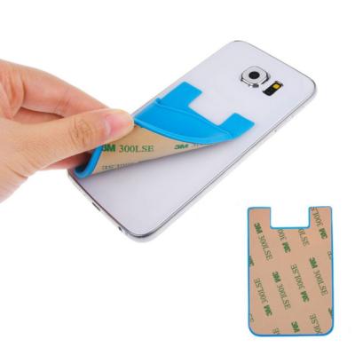 China 100% eco-friendly sticky ID card holder on the back of the phone for sale