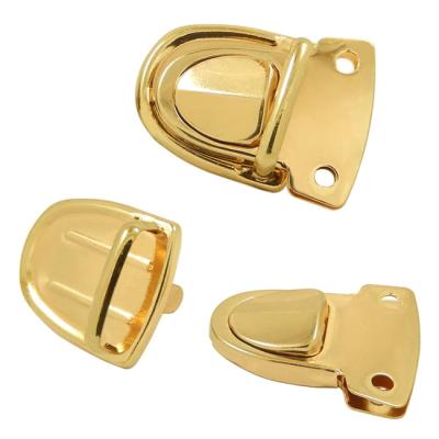 China Bags Metal Light Gold Press Buckle Locks For Bag for sale