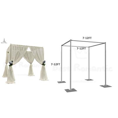 China Easy Assemble Square Wedding Clubhouse Drapes With Stainless Steel Pipe Rack Stage Decor Wedding Props for sale