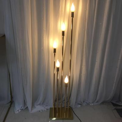 China Weddings 10pcs/bag 140cm 5 tall heads candle holder on the ground with LED for wedding event party decoration road lead for sale